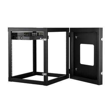 StarTech.com 12U Hinged Open Frame Wall Mount Server Rack
