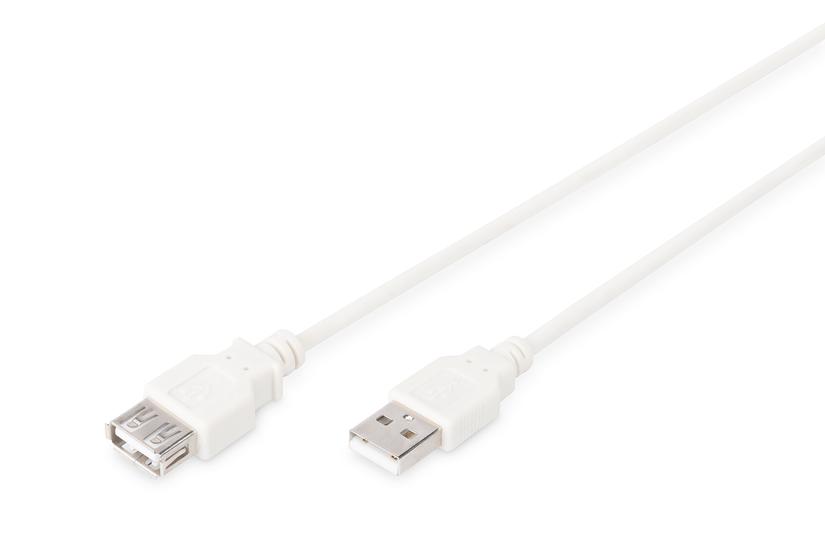 Digitus AK-300202-018-E USB-kabel USB 2.0 1,8 m USB A Beige