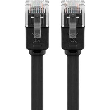 wentronic goobay - netværkskabel - 7 m - sort