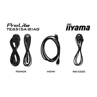 IIYAMA 163.9cm(65") TE6515A-B1AG 16:9 M-Touch 2xHDMI+2xUSB-C (Speditionsversand)