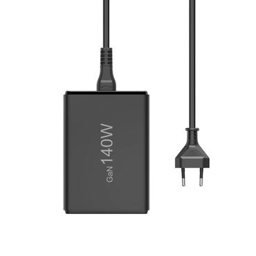 Hama stacja ładująca GaN 140W PD/QC 3x USB-C, 2x USB-A czarna