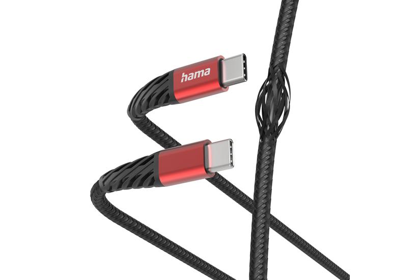 Hama Extreme USB-C - USB-C, 1.5m, czarny