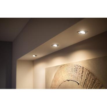 Philips Hue White Ambiance Milliskin Einbaustrahler 3 flg. Aluminium 3x350lm