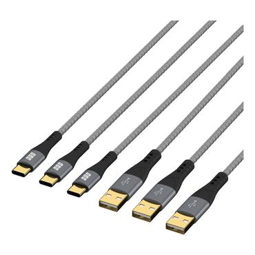 EFB USB-A auf USB-C Kabelset 60W QC 3A 3x2m