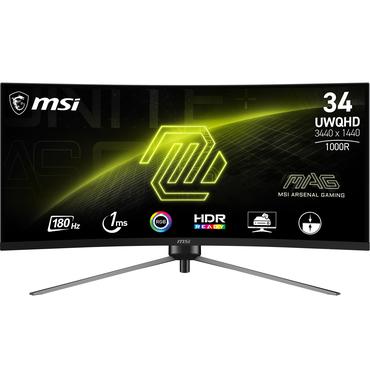 MSI MAG 345CQRDE computerskærm 86,4 cm (34") 3440 x 1440 pixel UltraWide Dual Quad HD Sort