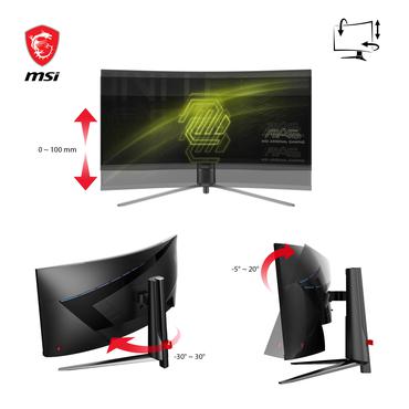 MSI MAG 345CQRDE computerskærm 86,4 cm (34") 3440 x 1440 pixel UltraWide Dual Quad HD Sort