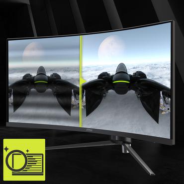 MSI MAG 345CQRDE computerskærm 86,4 cm (34") 3440 x 1440 pixel UltraWide Dual Quad HD Sort