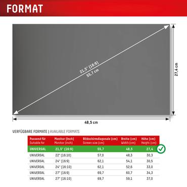 DISPLEX Privacy Safe Desktop Uni 21,5" (16:9)