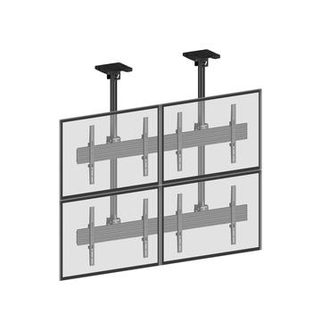 Multibrackets M Ceiling Mount Pro MBC2X2U monteringssats - för 4 LCD-bildskärmar - svart