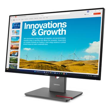 Lenovo ThinkVision P24QD-40 computersk&aelig;rm 60,5 cm (23.8") 2560 x 1440 pixel Quad HD LCD Sort