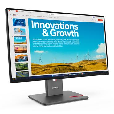 Lenovo ThinkVision P24QD-40 computersk&aelig;rm 60,5 cm (23.8") 2560 x 1440 pixel Quad HD LCD Sort