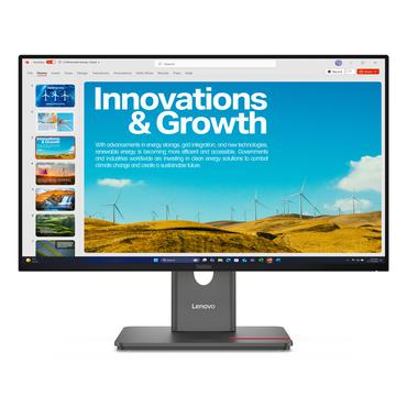 Lenovo ThinkVision P24QD-40 computersk&aelig;rm 60,5 cm (23.8") 2560 x 1440 pixel Quad HD LCD Sort