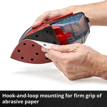 Einhell TE-OS 18/150 Li Solo Multi slibemaskine 12000 rpm 24000 OPM Sort, R&oslash;d