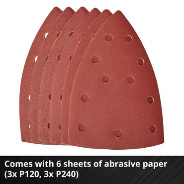 Einhell TE-OS 18/150 Li Solo Multi slibemaskine 12000 rpm 24000 OPM Sort, R&oslash;d