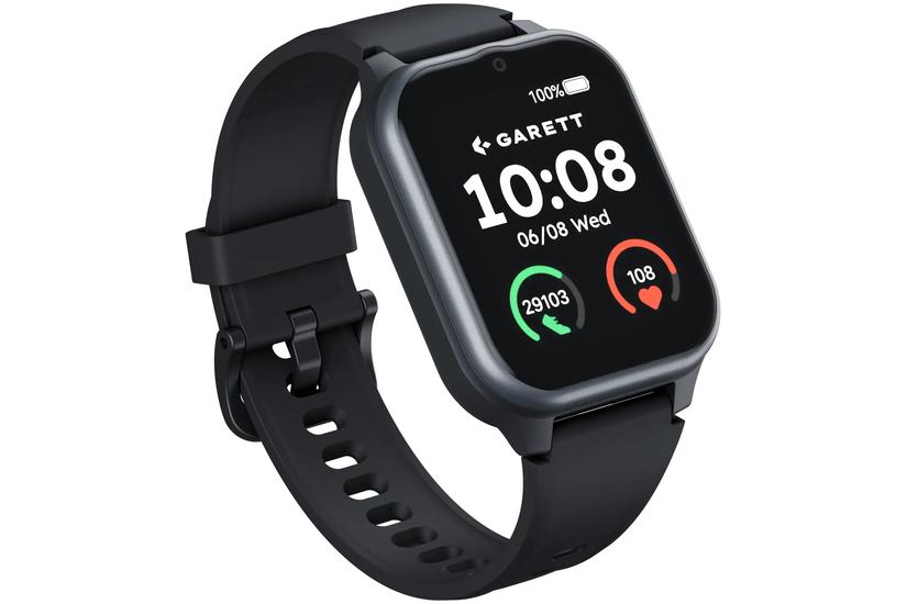 Garett Smartwatch - 1 t - IPS - 49.9 mm - Rektangulær - 240 x 284 pixel - Silikone