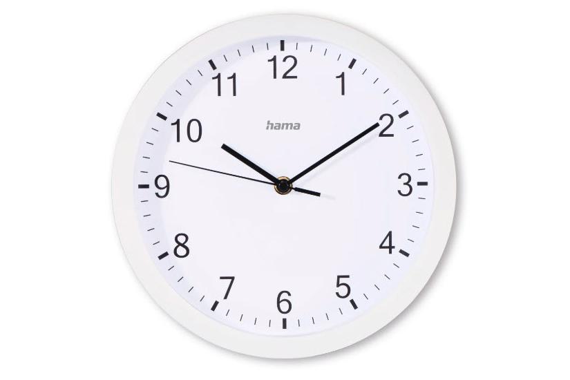 elba wall clock 25cm     white