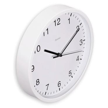 elba wall clock 25cm     white
