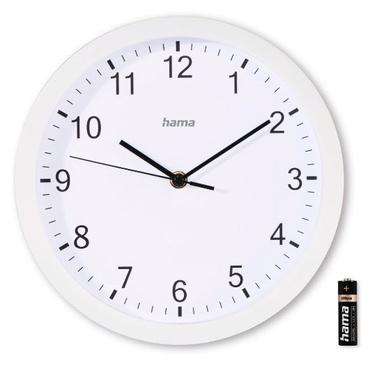elba wall clock 25cm     white
