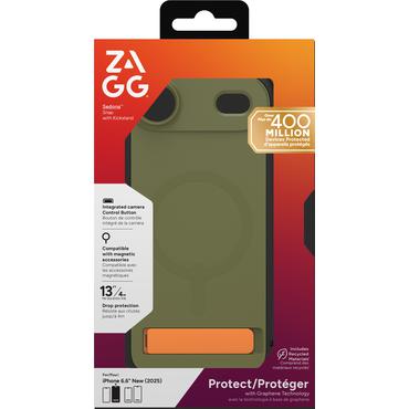 ZAGG Sedona Snap Kickstand mobiltelefon etui 16,5 cm (6.5") Cover Gr&oslash;n