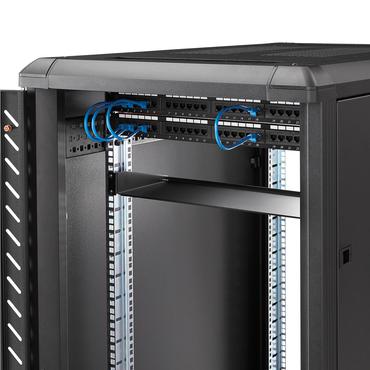 StarTech.com 1U Server Rack Cabinet Shelf, 7in Deep Fixed Cantilever Tray, Rackmount Shelf for 19" AV/Data/Network Equipment Enclosure with Cage Nuts & Screws, 33lbs Weight Capacity - 1U Rack Shelf 7" Deep (CABSHELF1U) - hylla f&ouml;r rack - 1U