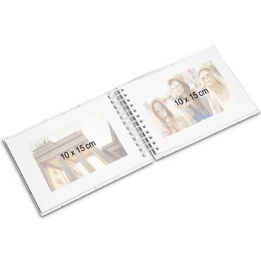 Hama 00009848 fotoalbum og arkbeskyttelse Brun 50 ark 10 x 15 Spiral indbinding