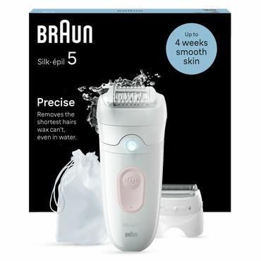Braun Silk-&eacute;pil 5 5-030 28 pincetter Lyser&oslash;d, Hvid