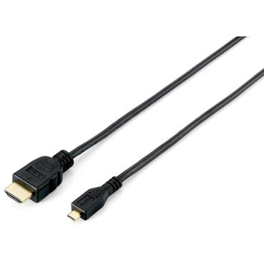 Equip 119309 HDMI-kabel 1 m HDMI Type A (Standard) HDMI Type D (Micro) Sort