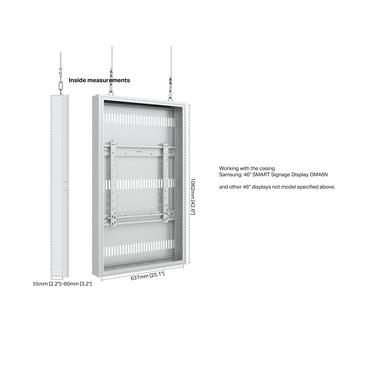 Multibrackets M Pro Series h&ouml;lje - liten - f&ouml;r platt panel - h&ouml;g ljusstyrka - vit