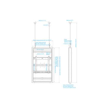 Multibrackets M Pro Series h&ouml;lje - liten - f&ouml;r platt panel - h&ouml;g ljusstyrka - vit