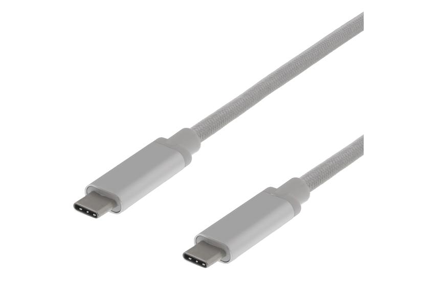DELTACO USBC-1361 - USB typ C-kabel - 24 pin USB-C till 24 pin USB-C - 50 cm