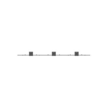 Multibrackets M Pro HD Series MBC2X2U monteringssats - fixerad - f&ouml;r 4 LCD/plasmapaneler - svart