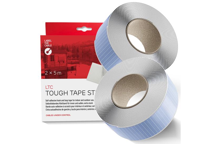 LABEL THE CABLE Kabelsamler - 5 mm - Vit - 50 mm