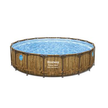Bestway 56977 swimmingpool til over jorden Indrammet pool Rund 23062 L Brun