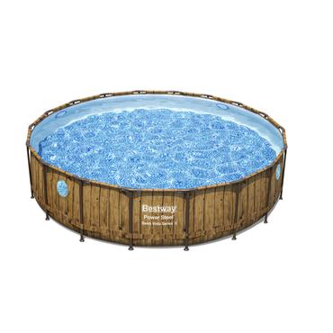 Bestway 56977 swimmingpool til over jorden Indrammet pool Rund 23062 L Brun