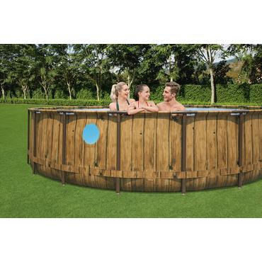 Bestway 56977 swimmingpool til over jorden Indrammet pool Rund 23062 L Brun