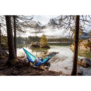 AMAZONAS Adventure Hammock Hængende hængekøje 1 person(er) Nylon, Ripstop Blå, Mintfarve