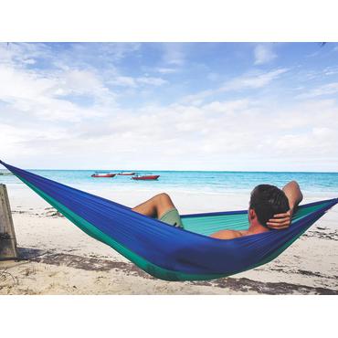 AMAZONAS Adventure Hammock Hængende hængekøje 1 person(er) Nylon, Ripstop Blå, Mintfarve