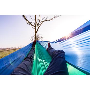 AMAZONAS Adventure Hammock Hængende hængekøje 1 person(er) Nylon, Ripstop Blå, Mintfarve
