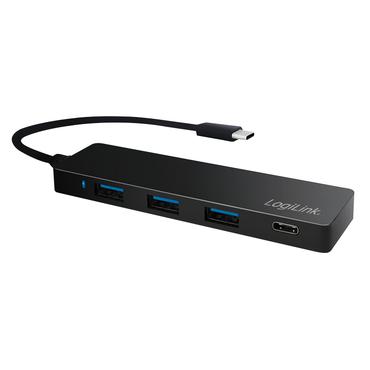 LogiLink Ultra-slim USB-C 3.1 hub - hubb - 4 portar