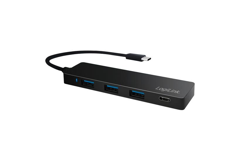 LogiLink Ultra-slim USB-C 3.1 hub - hubb - 4 portar