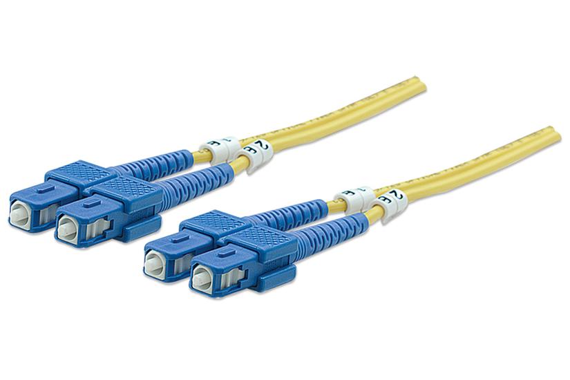 Intellinet 470636 InfiniBand og fiberoptisk kabel 5 m SC Gul