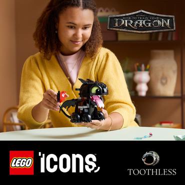 LEGO Icons 10375 Jak wytresować smoka: Szczerbatek