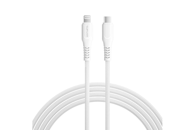 4smarts USB-C auf Lightning Kabel RapidCord PD 30W 1,5m - wei&szlig;