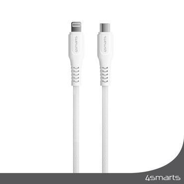 4smarts USB-C auf Lightning Kabel RapidCord PD 30W 1,5m - wei&szlig;