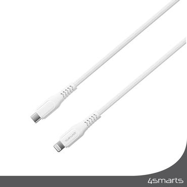 4smarts USB-C auf Lightning Kabel RapidCord PD 30W 1,5m - wei&szlig;