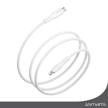 4smarts USB-C auf Lightning Kabel RapidCord PD 30W 1,5m - wei&szlig;