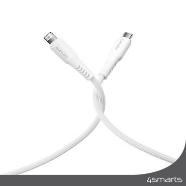4smarts USB-C auf Lightning Kabel RapidCord PD 30W 1,5m - wei&szlig;