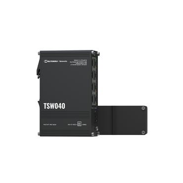 Teltonika NETWORKS TSW040 8-Port PoE+ Switch Ikke administreret Fast Ethernet (10/100) Str&oslash;m over Ethernet (PoE) Sort