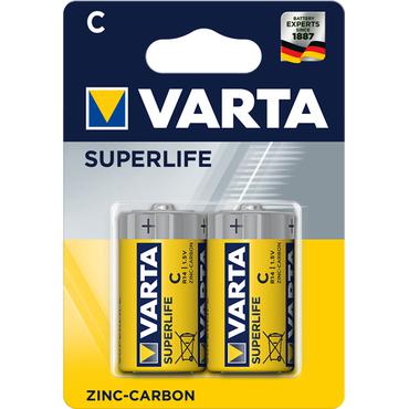 Varta Superlife 2014 batteri - 2 x C - Kul-zinc