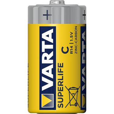 Varta Superlife 2014 batteri - 2 x C - Kul-zinc